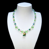 Green Joyride Crystal Charm Necklace