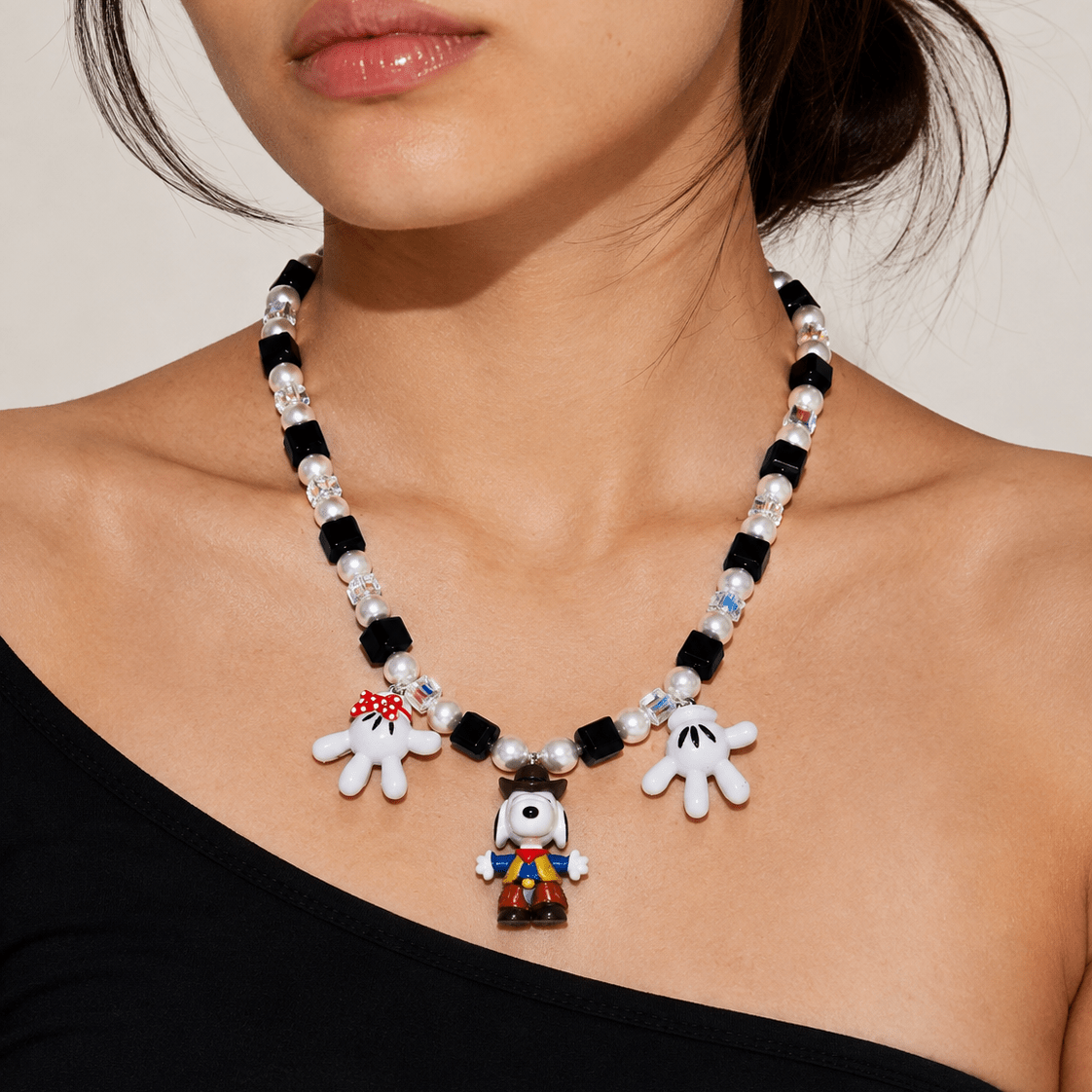 Product photo of Western Pup Charm Necklace by Shinora Studio.