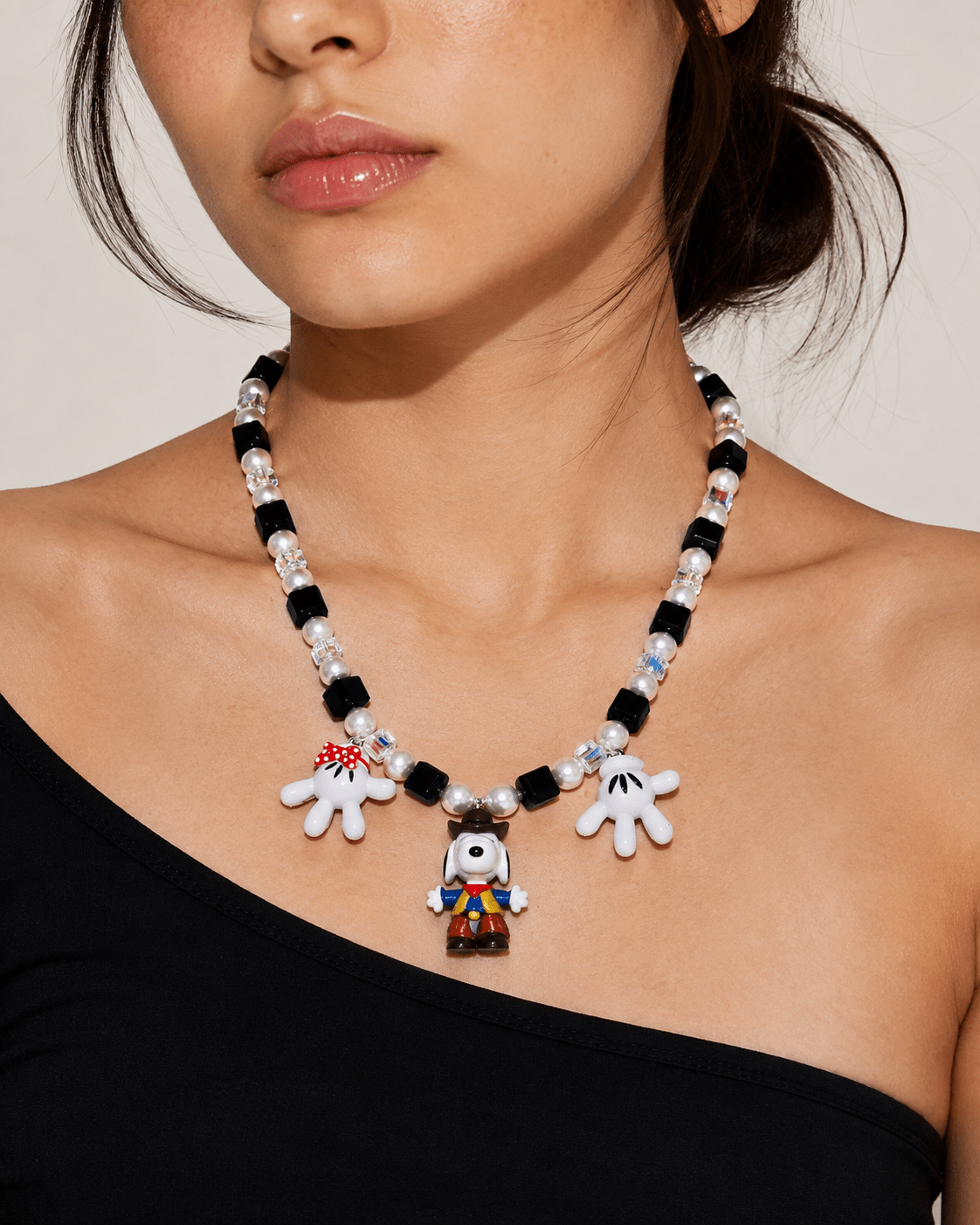 Product photo of Western Pup Charm Necklace by Shinora Studio.