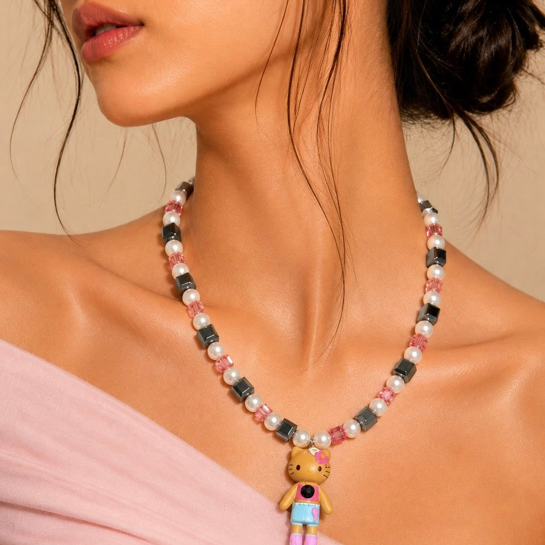 Product photo of Dark Street Charm Necklace by Shinora Studio.