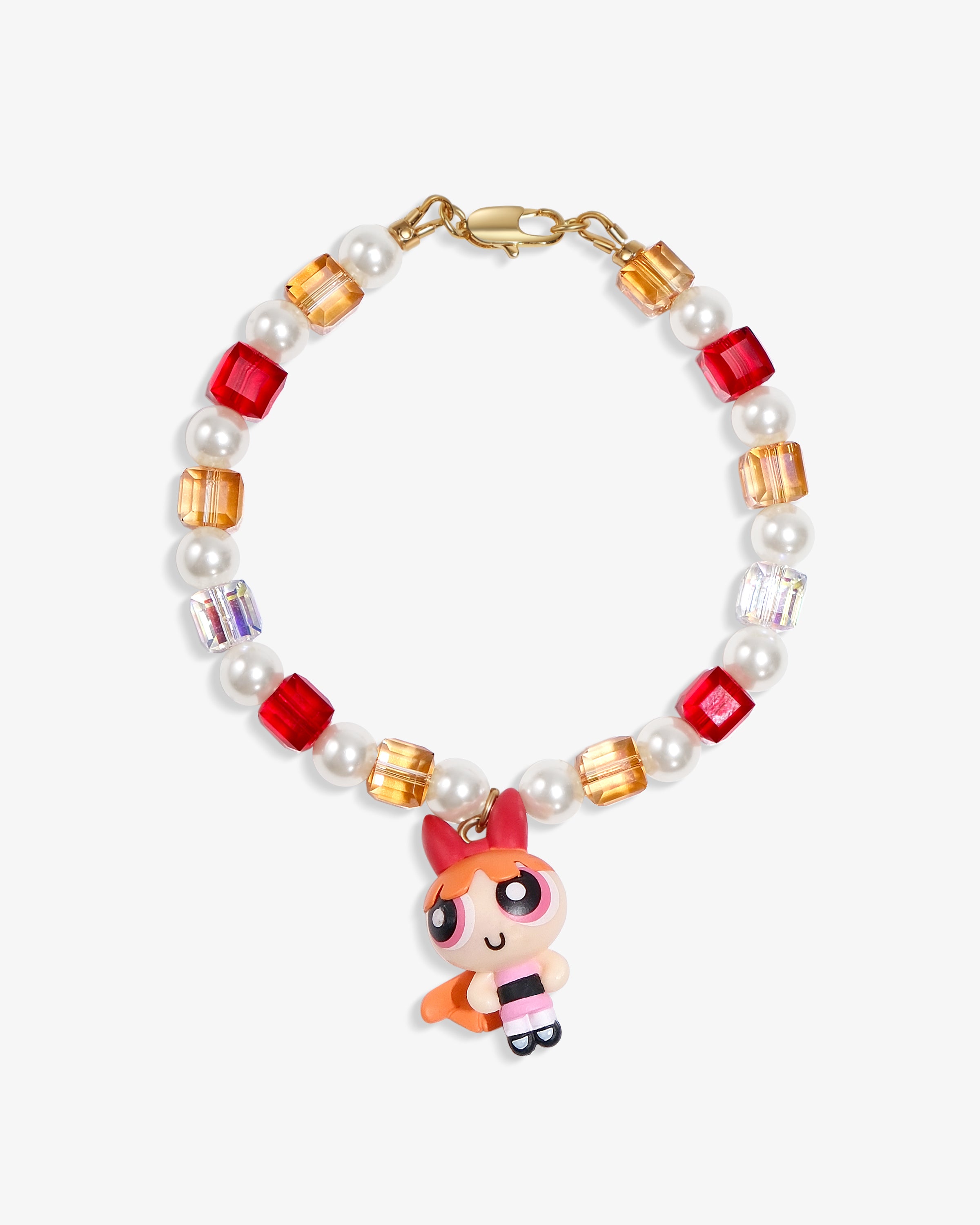 Pink Hero Charm Swarovski Bracelet