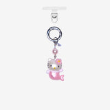 Pink Mermaid Cat Character Phone Charm