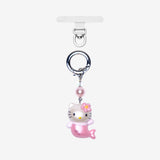 Pink Mermaid Cat Character Phone Charm