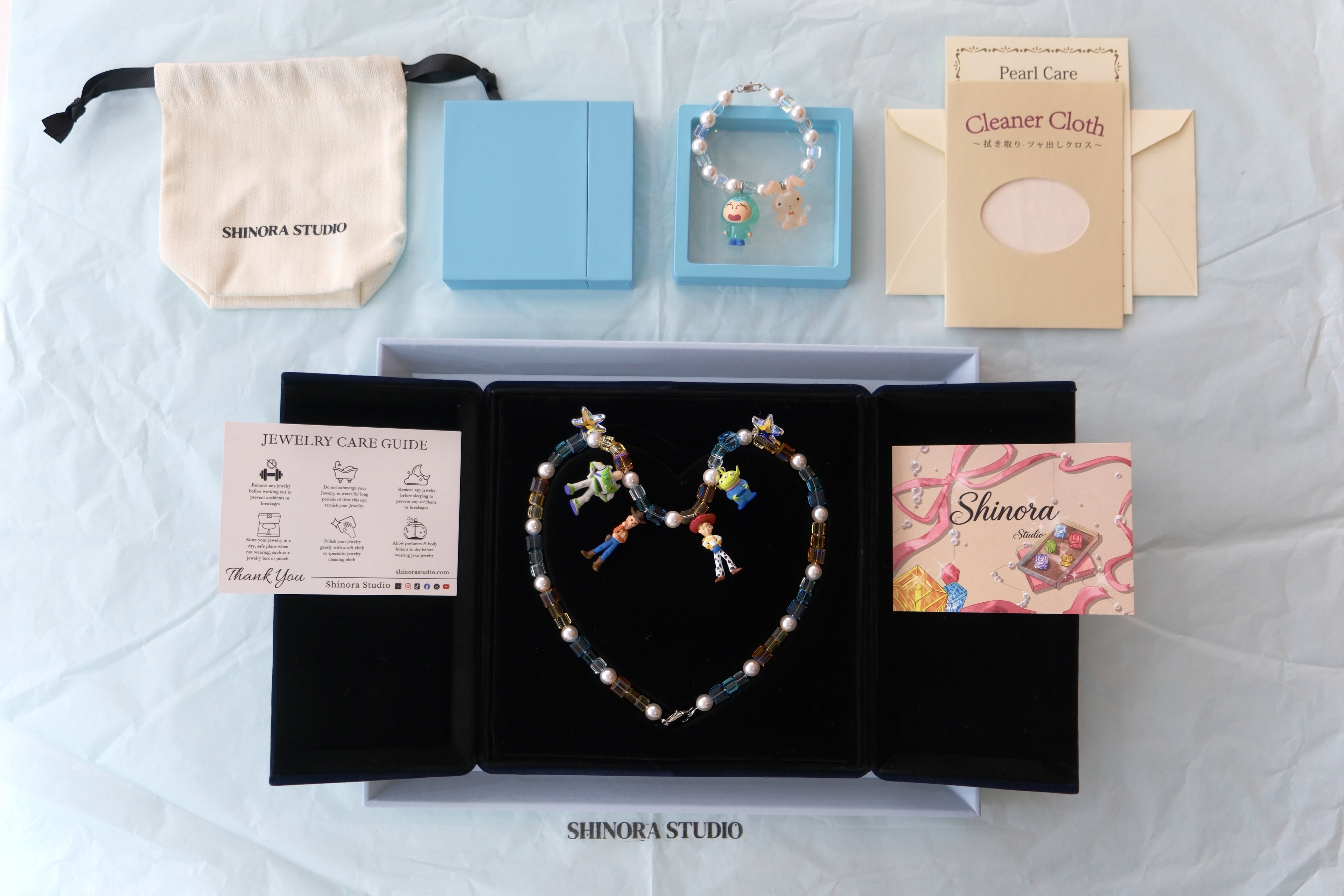 Limited Edition Pink Ski Charm Double‑Layer Swarovski Necklace