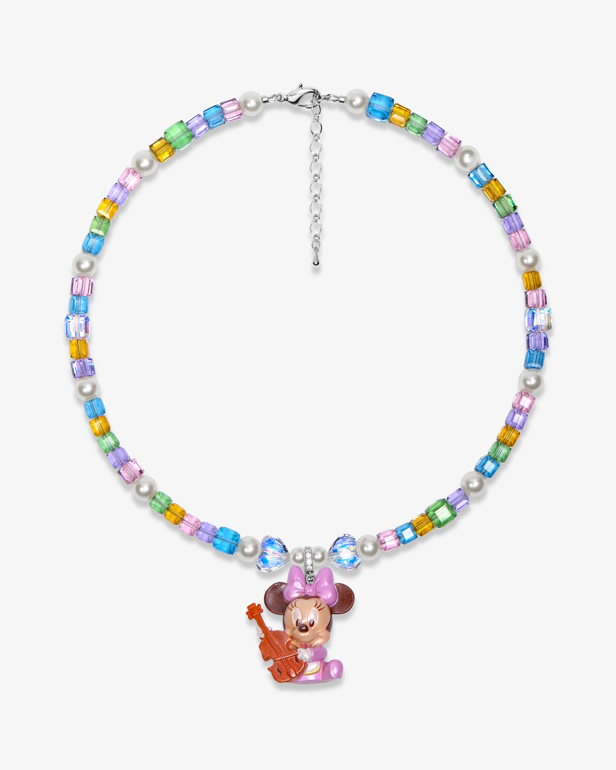 Rainbow Melody Swarovski Crystal Charm Necklace