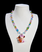 Rainbow Melody Swarovski Crystal Charm Necklace