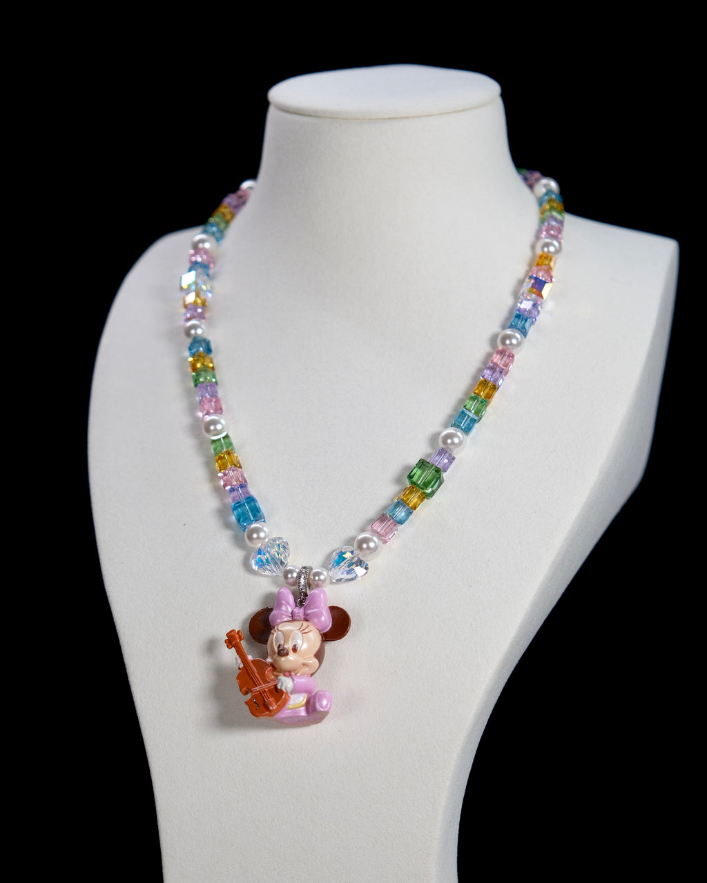 Rainbow Melody Swarovski Crystal Charm Necklace