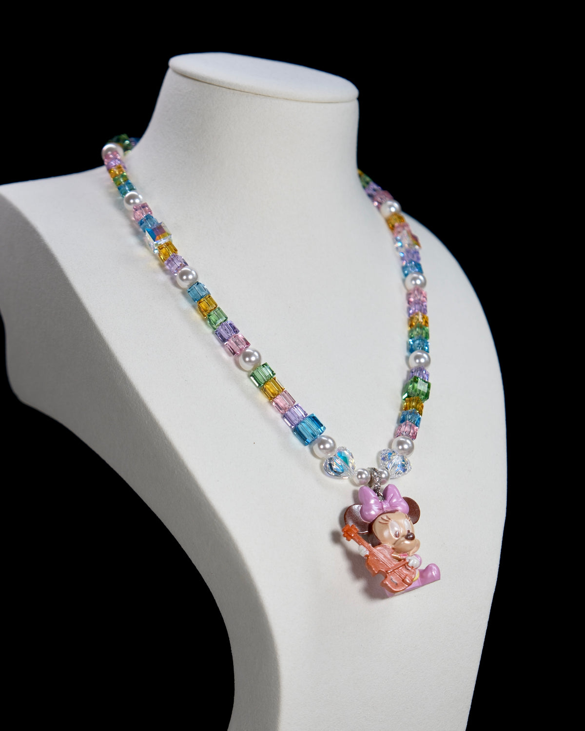 Rainbow Melody Swarovski Crystal Charm Necklace