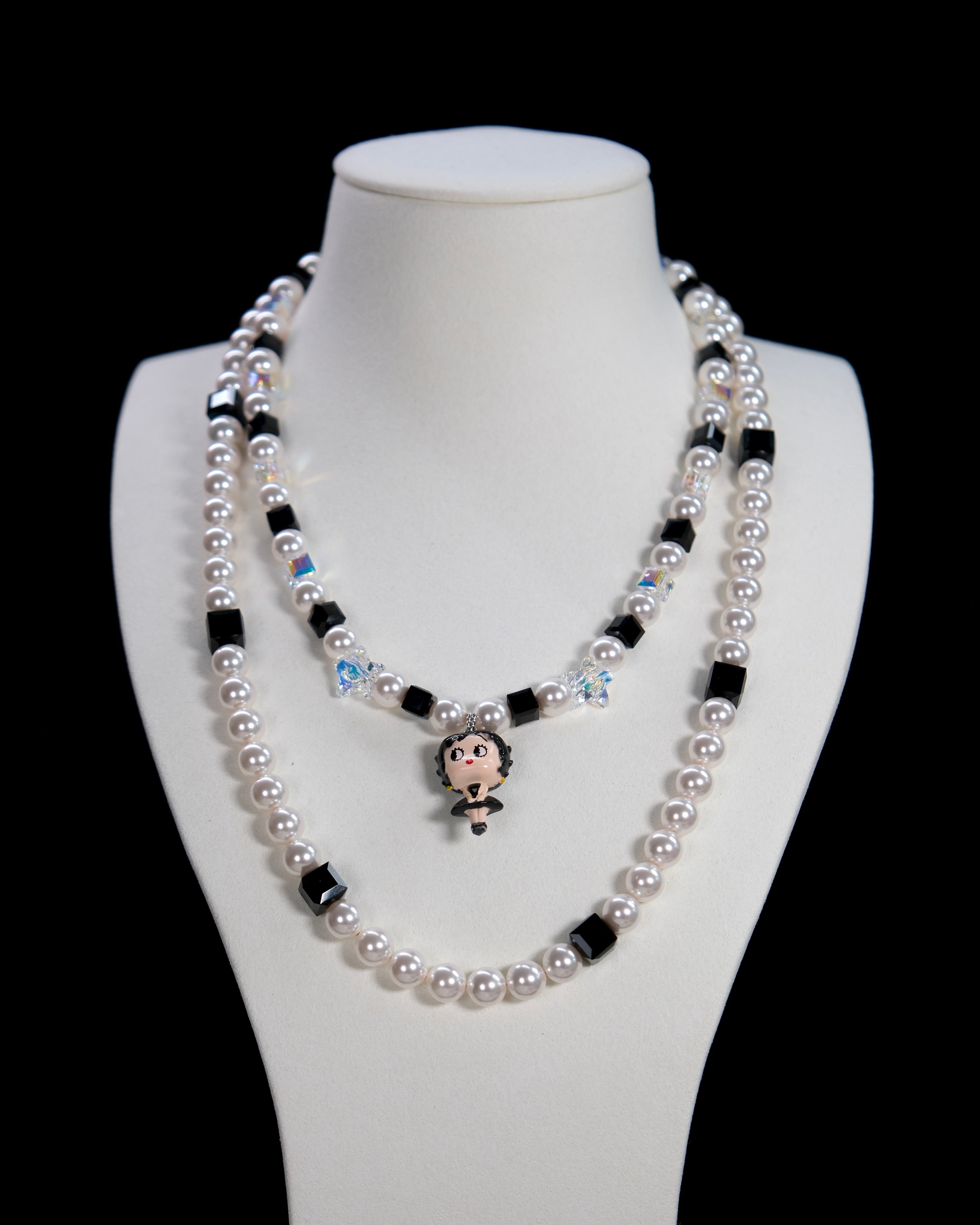 ハンドメイド Swarovski クリスタル ネックレス & チャーム ジュエリー