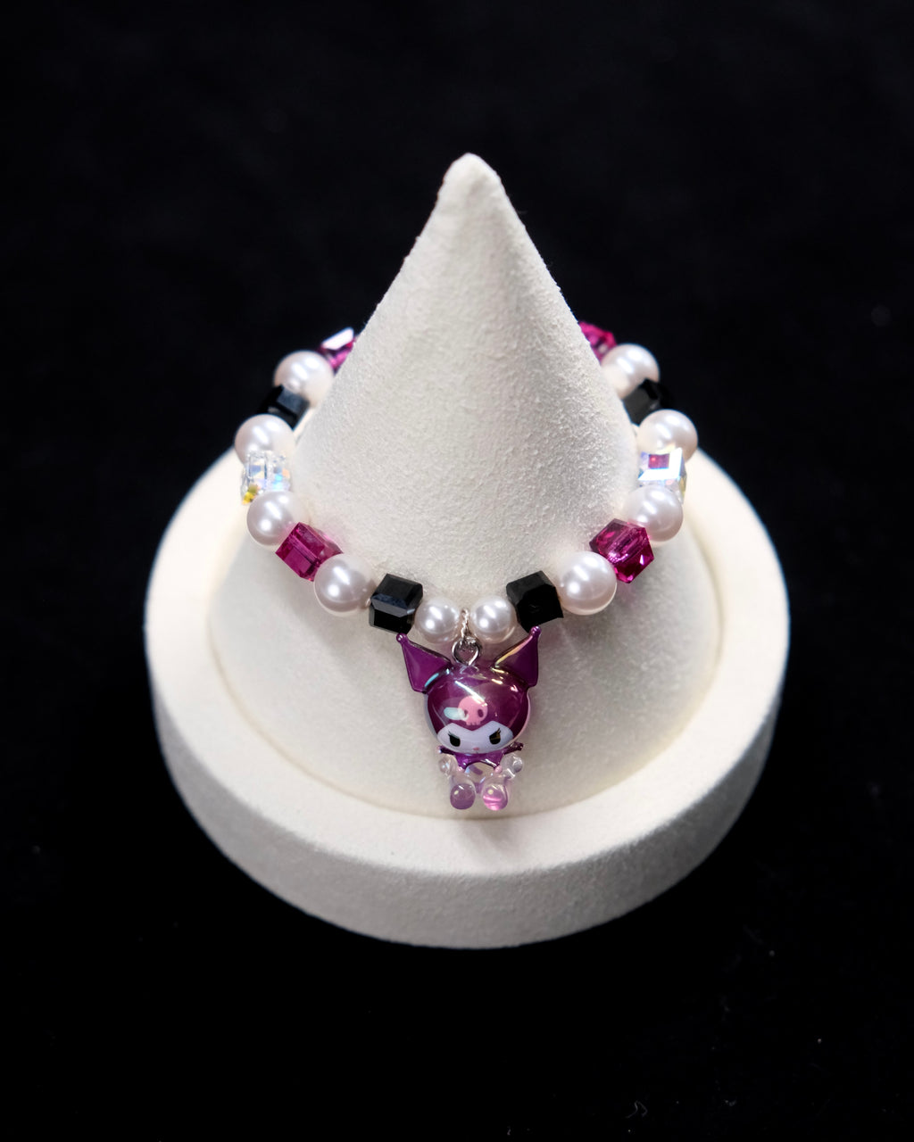 Purple Devil Swarovski Crystal Charm Bracelet