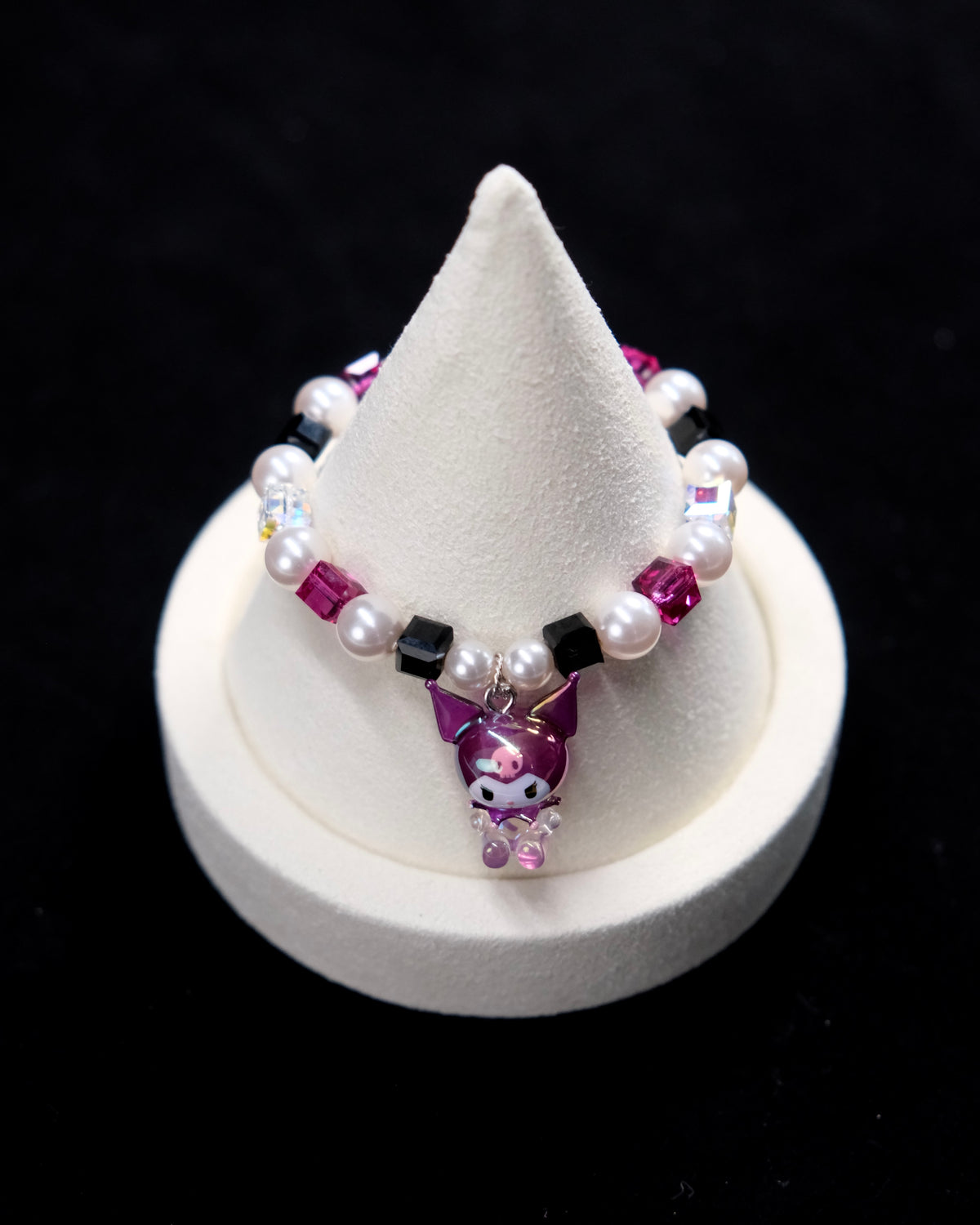 Purple Devil Swarovski Crystal Charm Bracelet