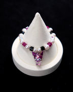 Purple Devil Swarovski Crystal Charm Bracelet