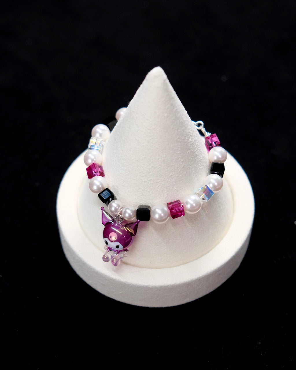 Purple Devil Swarovski Crystal Charm Bracelet