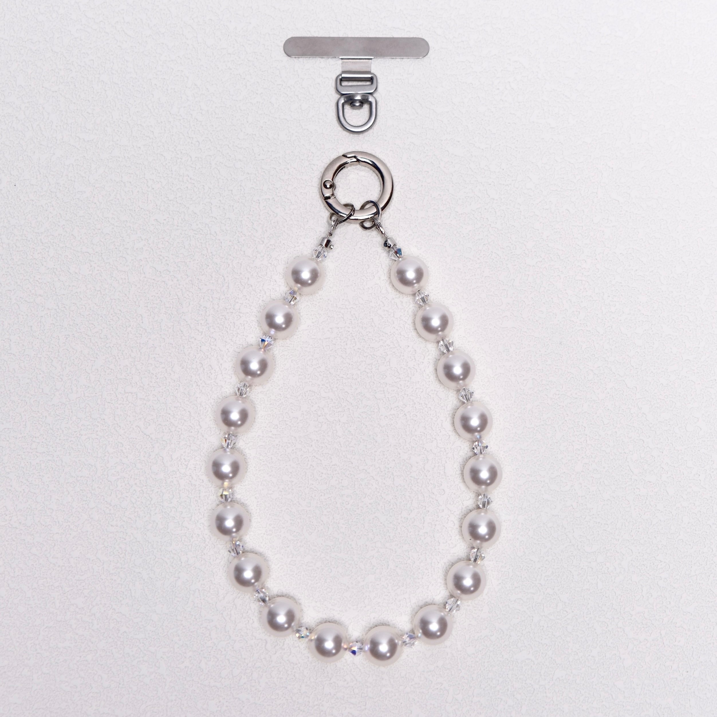 Swarovski Pearl Crystal Phone Chain