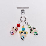 Vintage Trio Character Phone Charm Set