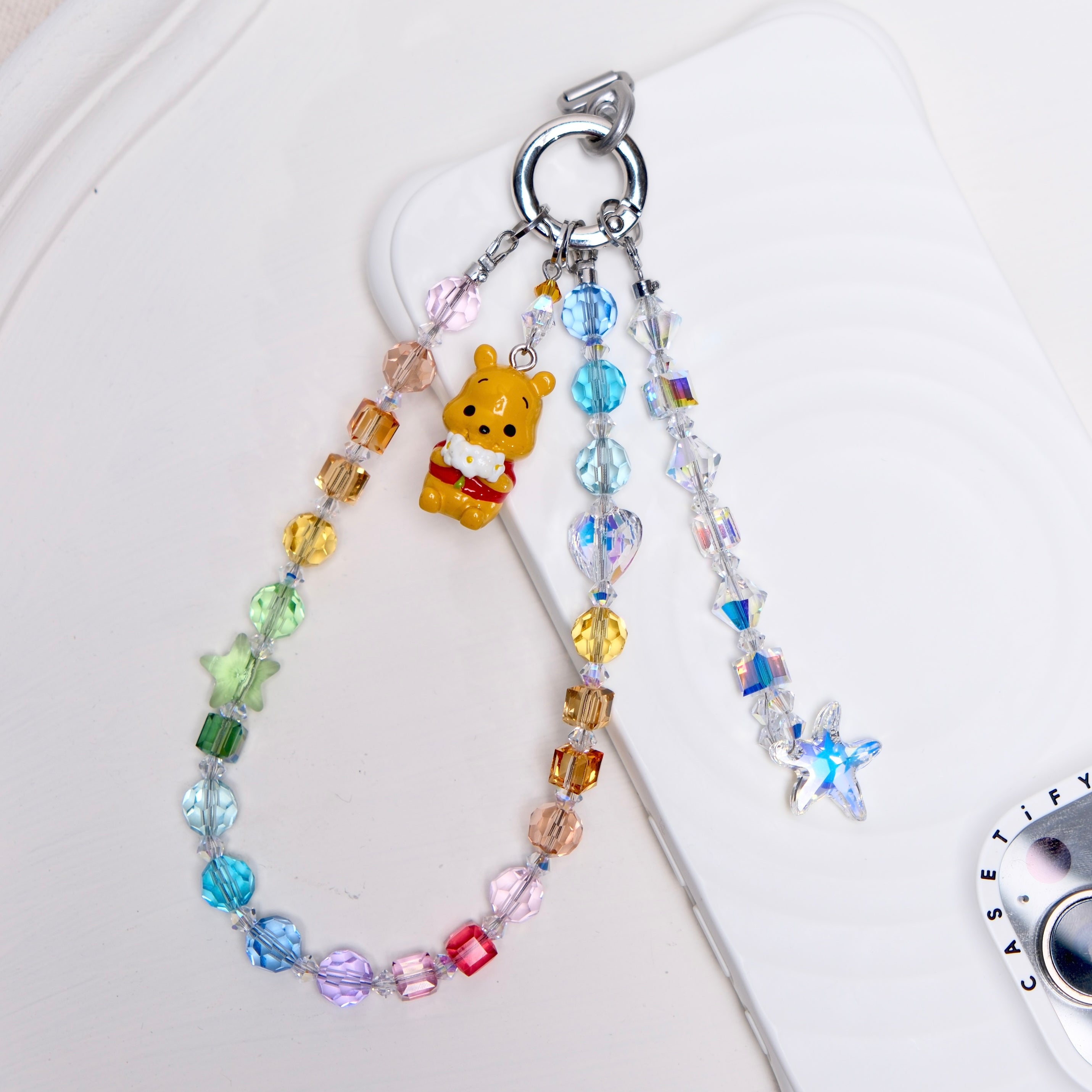 Vintage Yellow Bear Phone Charm