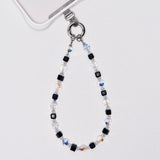 Black Swarovski Crystal Phone Chain