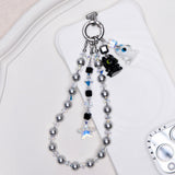 Gray Swarovski Pearl Phone Chain
