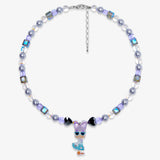 Lavender & Blue Duck Charm Necklace