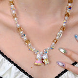 Detail product photo of Royal Wedding Charm Necklace by Shinora Studio.
