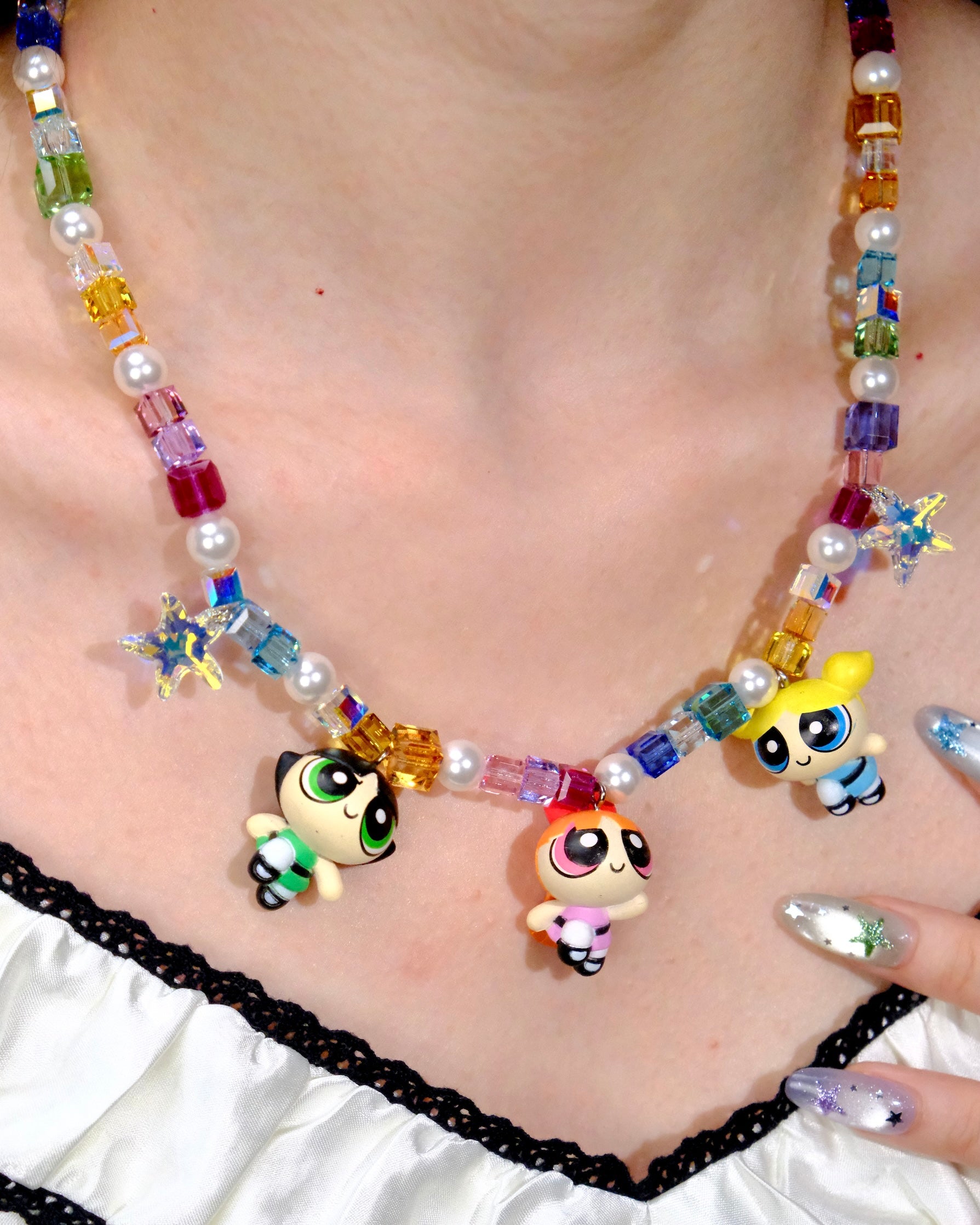 Additional product photo of Power Trio Necklace by Shinora Studio.