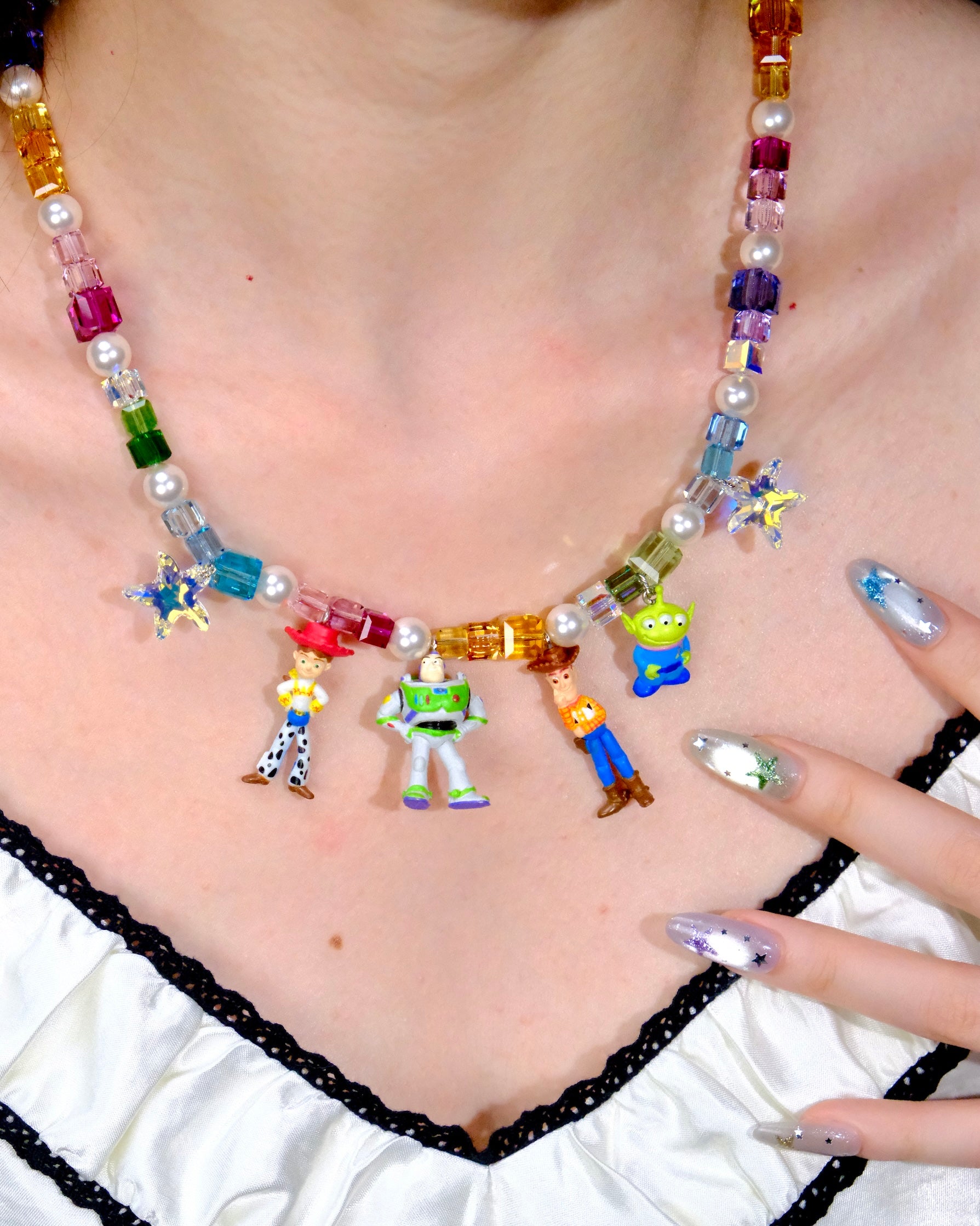 Alternate product photo of Infinity Squad Rainbow Necklace by Shinora Studio.