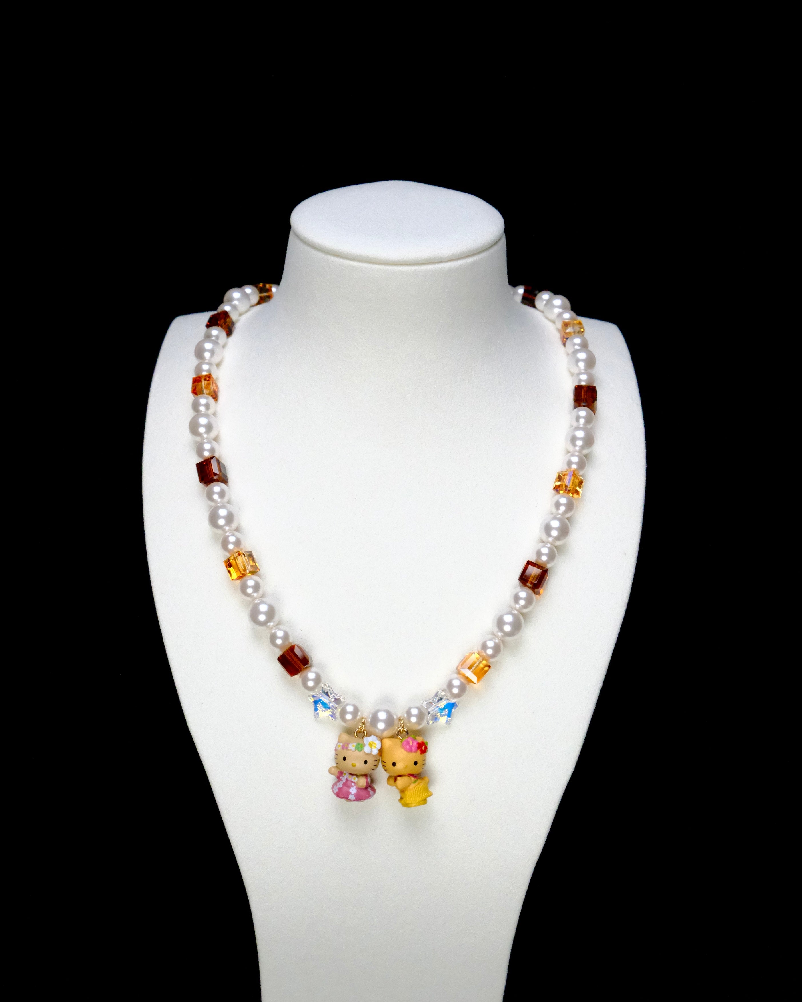 Additional product photo of Hawaiian Dream Duo Necklace by Shinora Studio.