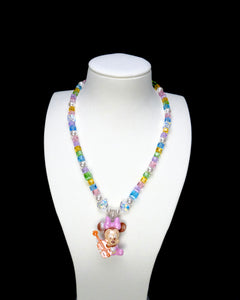 Product photo of Rainbow Melody Charm Necklace by Shinora Studio.