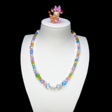 Additional product photo of Rainbow Melody Charm Necklace by Shinora Studio.
