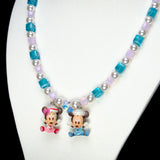 Detail product photo of Pastel Couple Charm Necklace by Shinora Studio.