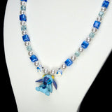 Additional product photo of Blue Creature Necklace by Shinora Studio.