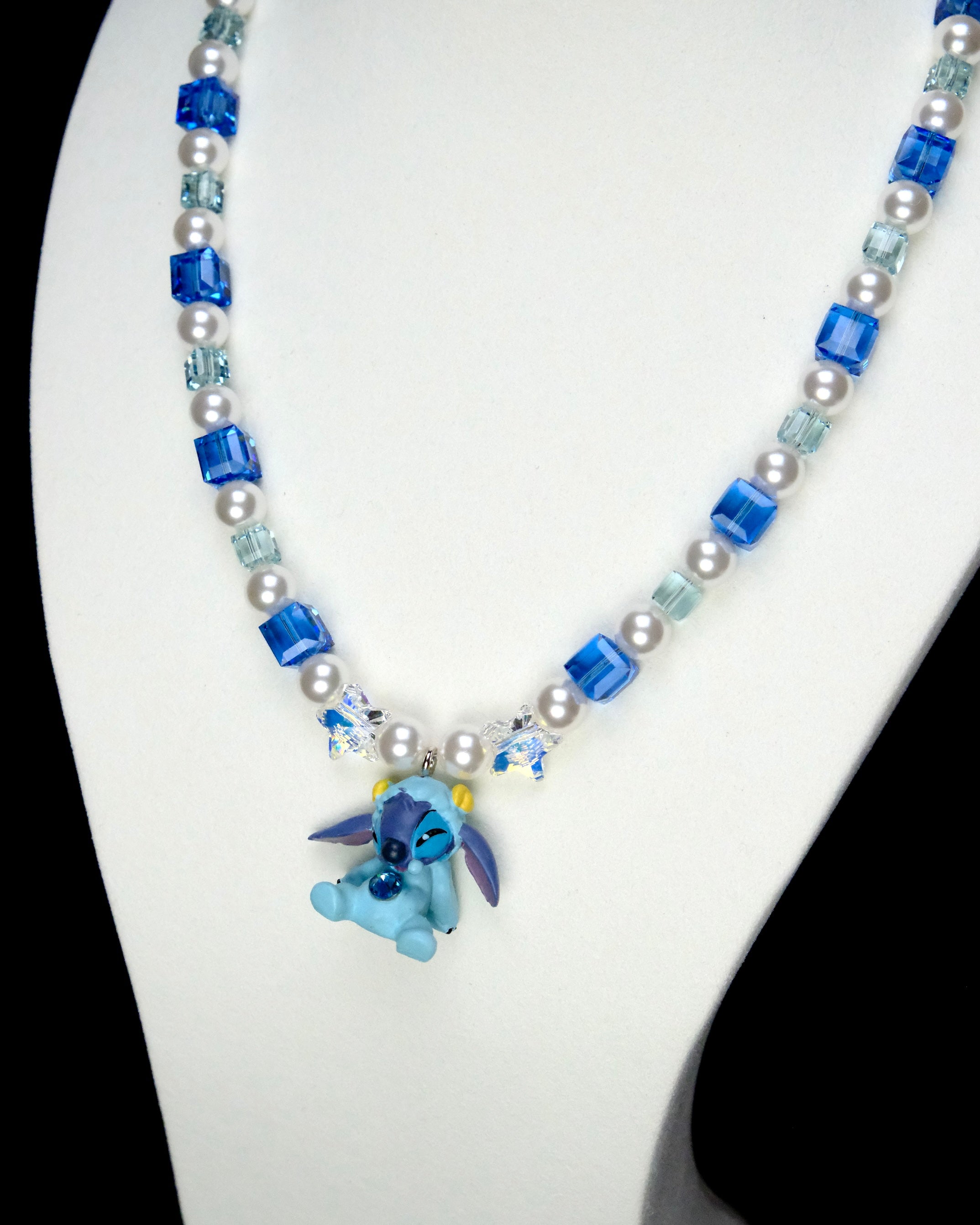 Additional product photo of Blue Creature Necklace by Shinora Studio.