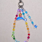 Rainbow Swarovski Crystal Phone Chain