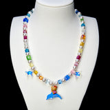 Ocean Ride Cat Charm Necklace