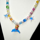 Ocean Ride Cat Charm Necklace