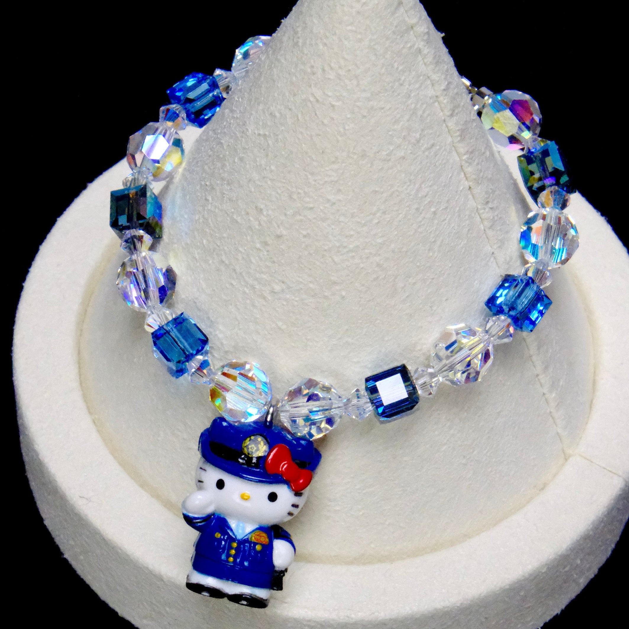 Blue Parade Crystal Charm Bracelet