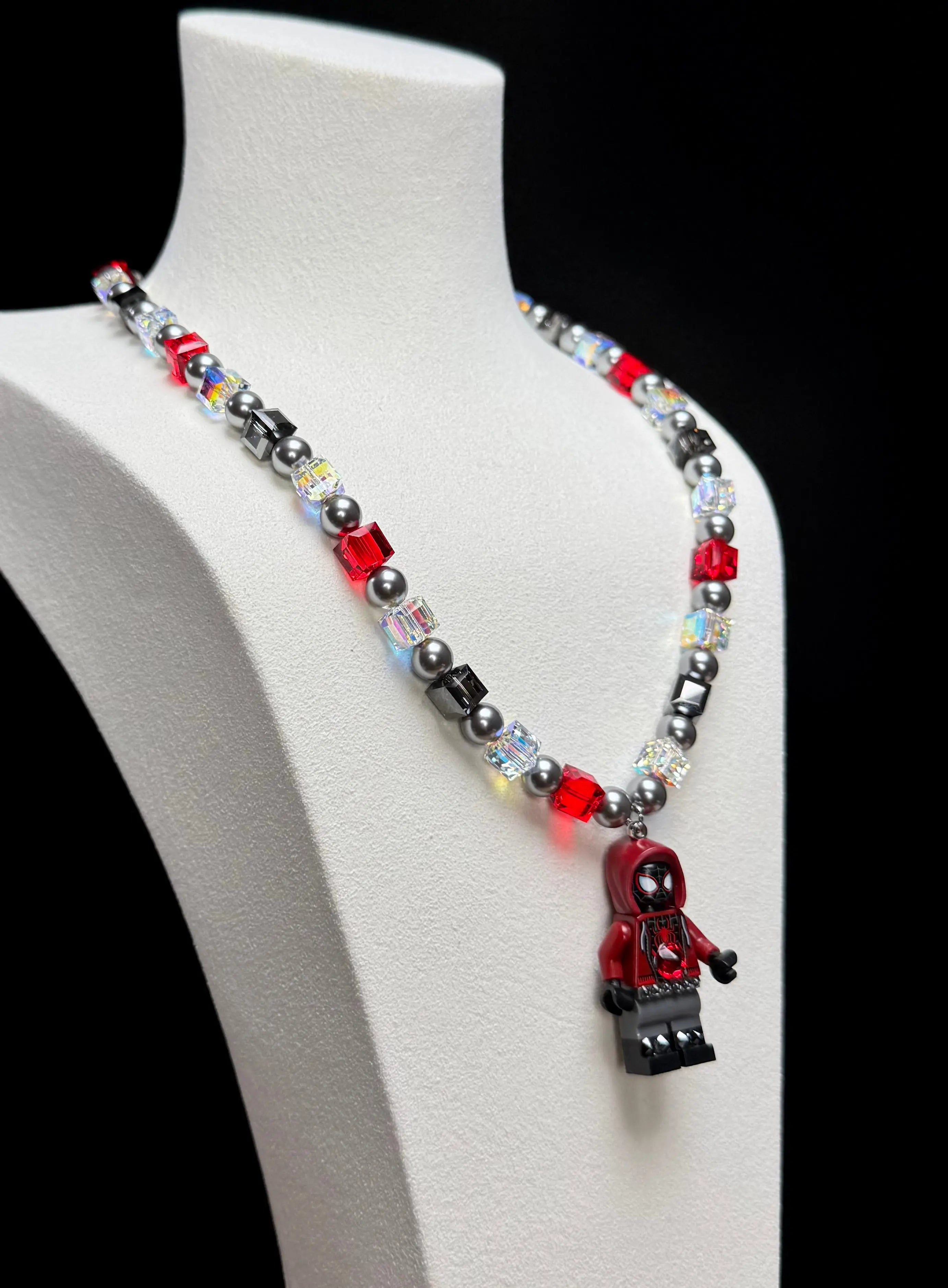 City Kid Vintage LEGO Charm Swarovski Necklace