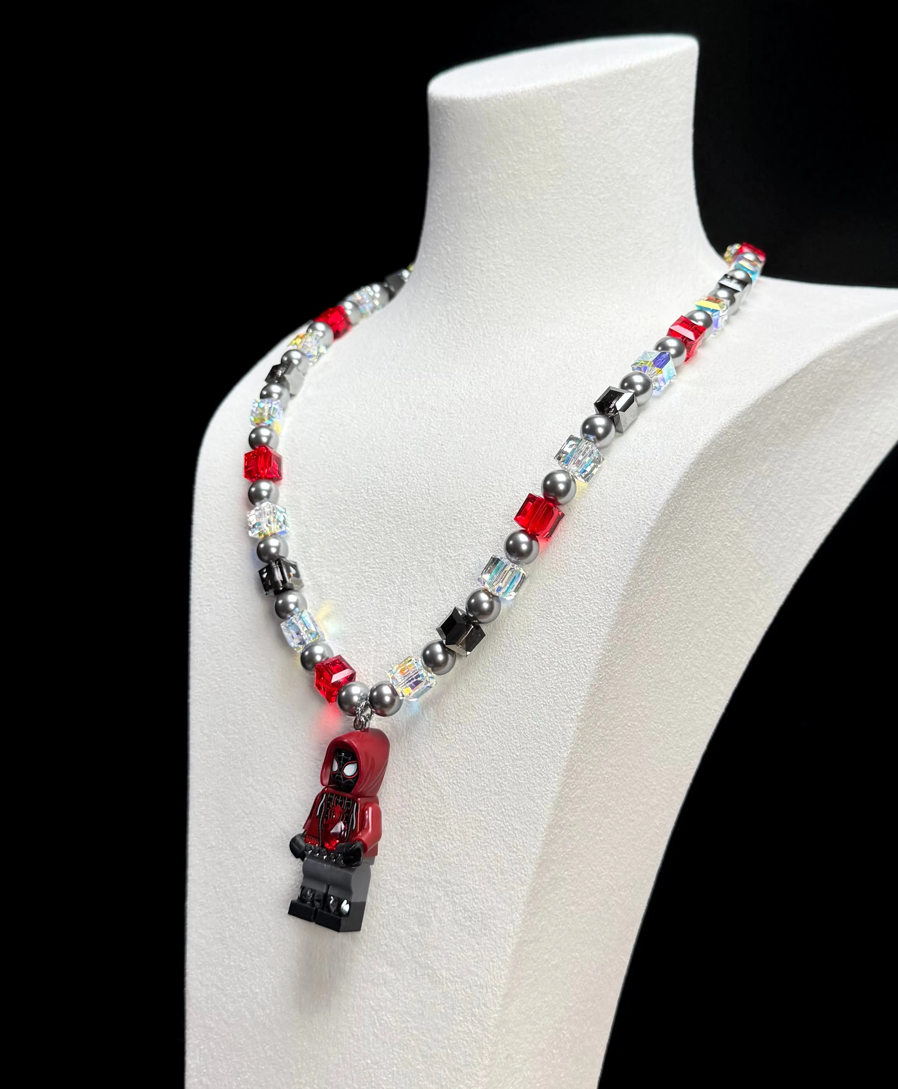 City Kid Vintage LEGO Charm Swarovski Necklace