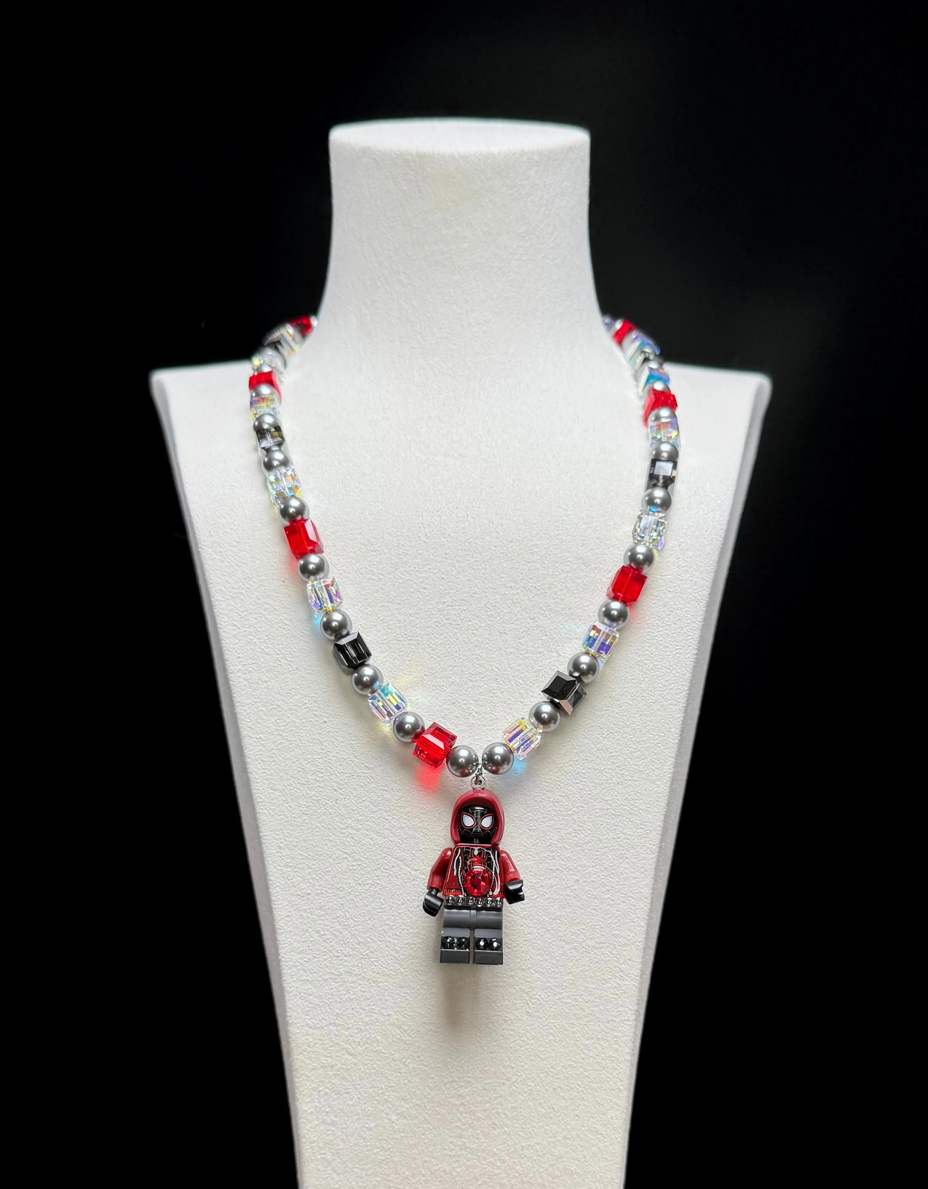 City Kid Vintage LEGO Charm Swarovski Necklace