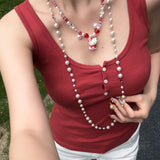 Sweetheart Cat Necklace product photo, handmade charm necklace by Shinora Studio