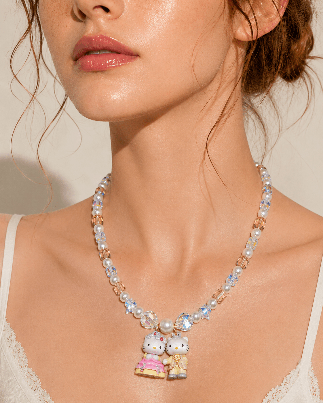 Product photo of Royal Wedding Charm Necklace by Shinora Studio.