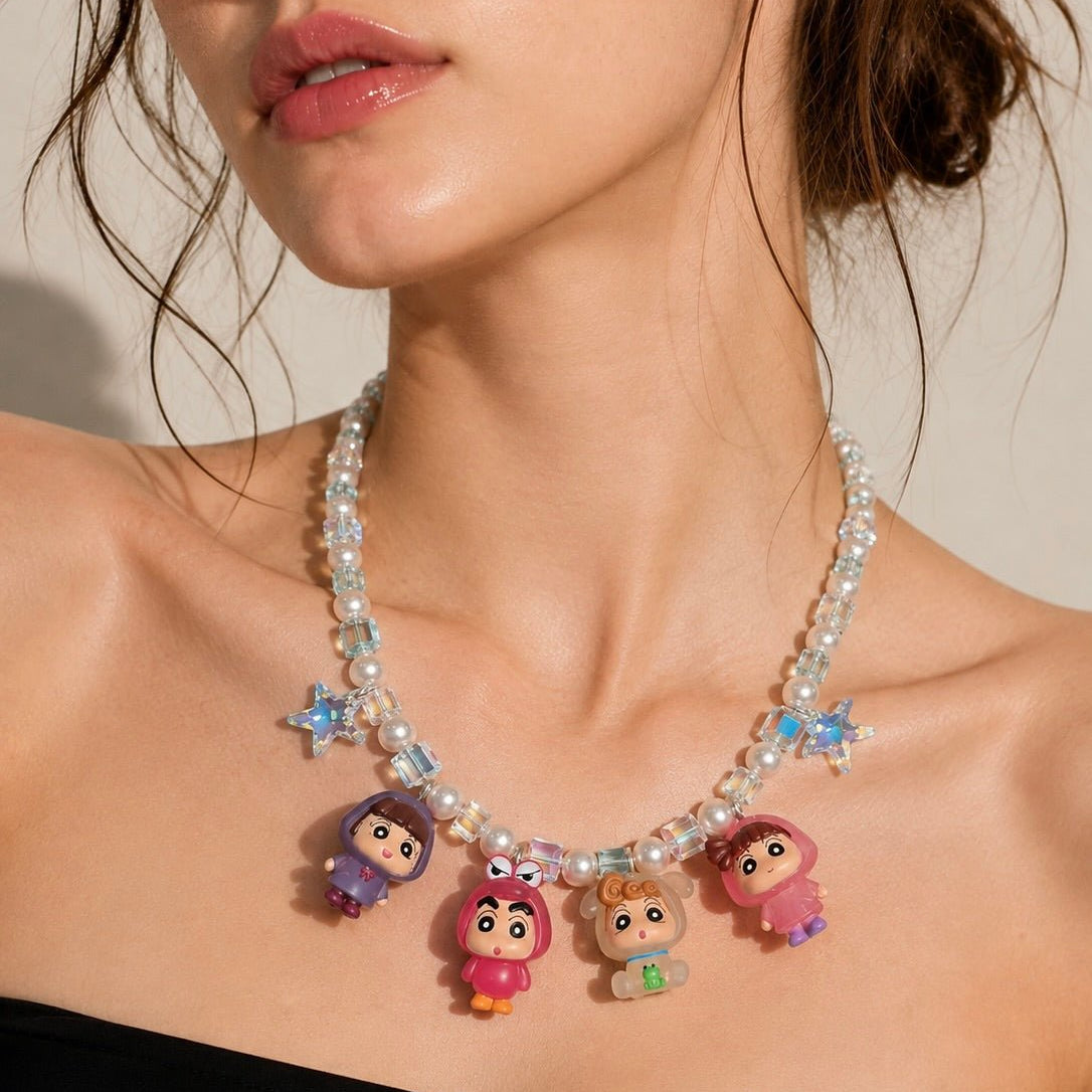 Product photo of Crayon Days Necklace by Shinora Studio.