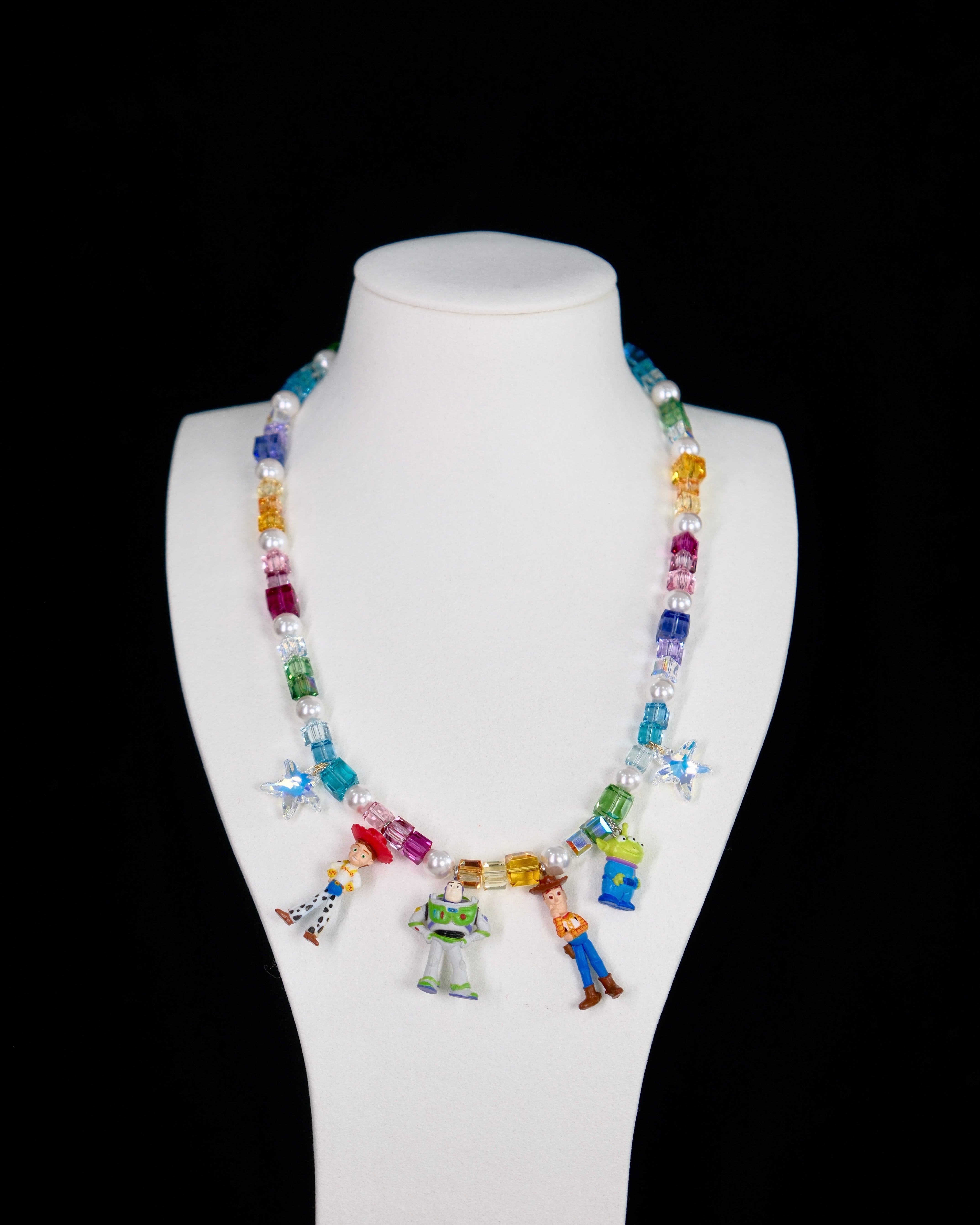 ハンドメイド Swarovski クリスタル ネックレス & チャーム ジュエリー