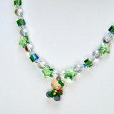 Green Joyride Crystal Charm Necklace